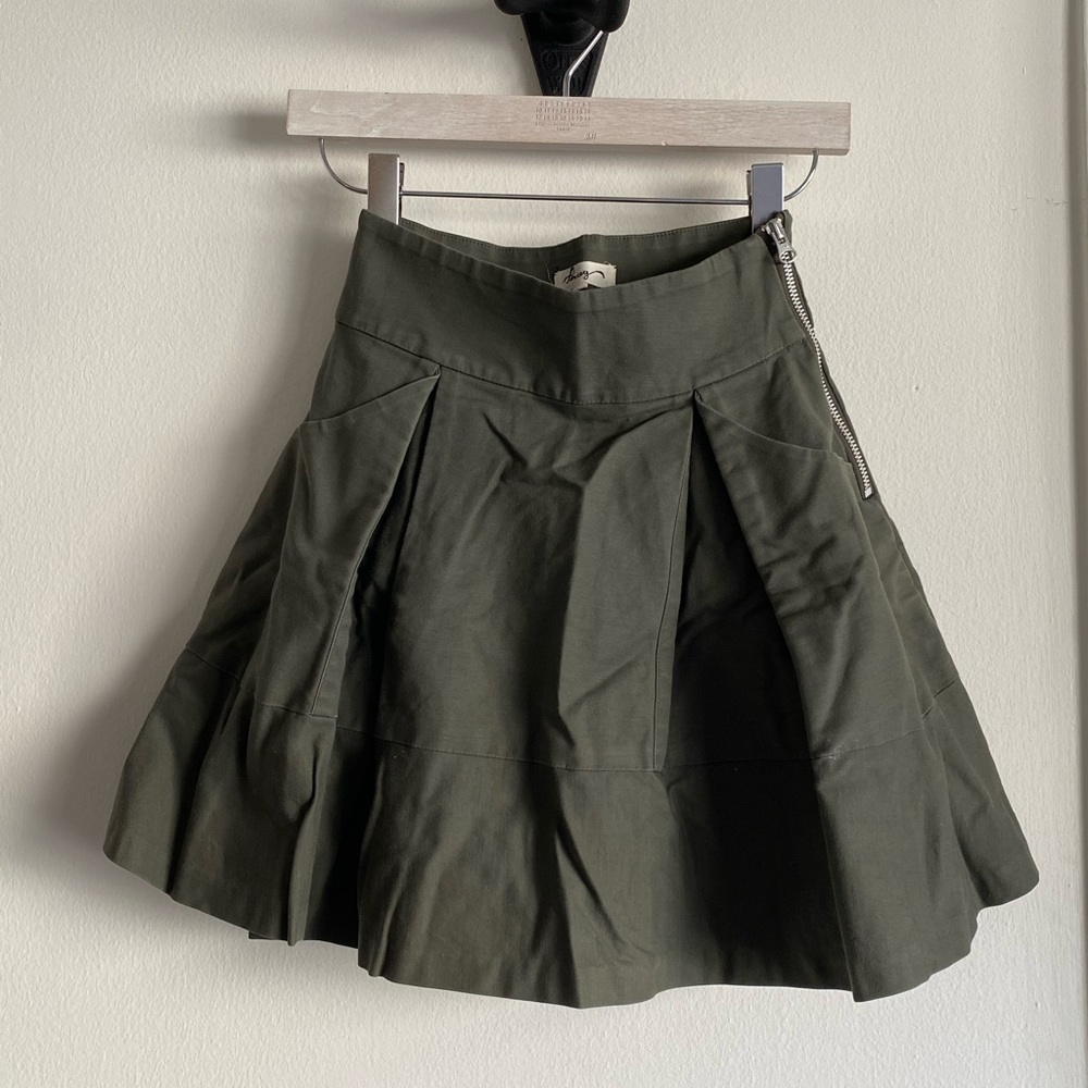 Pencey High Waisted A Line Skirt 0